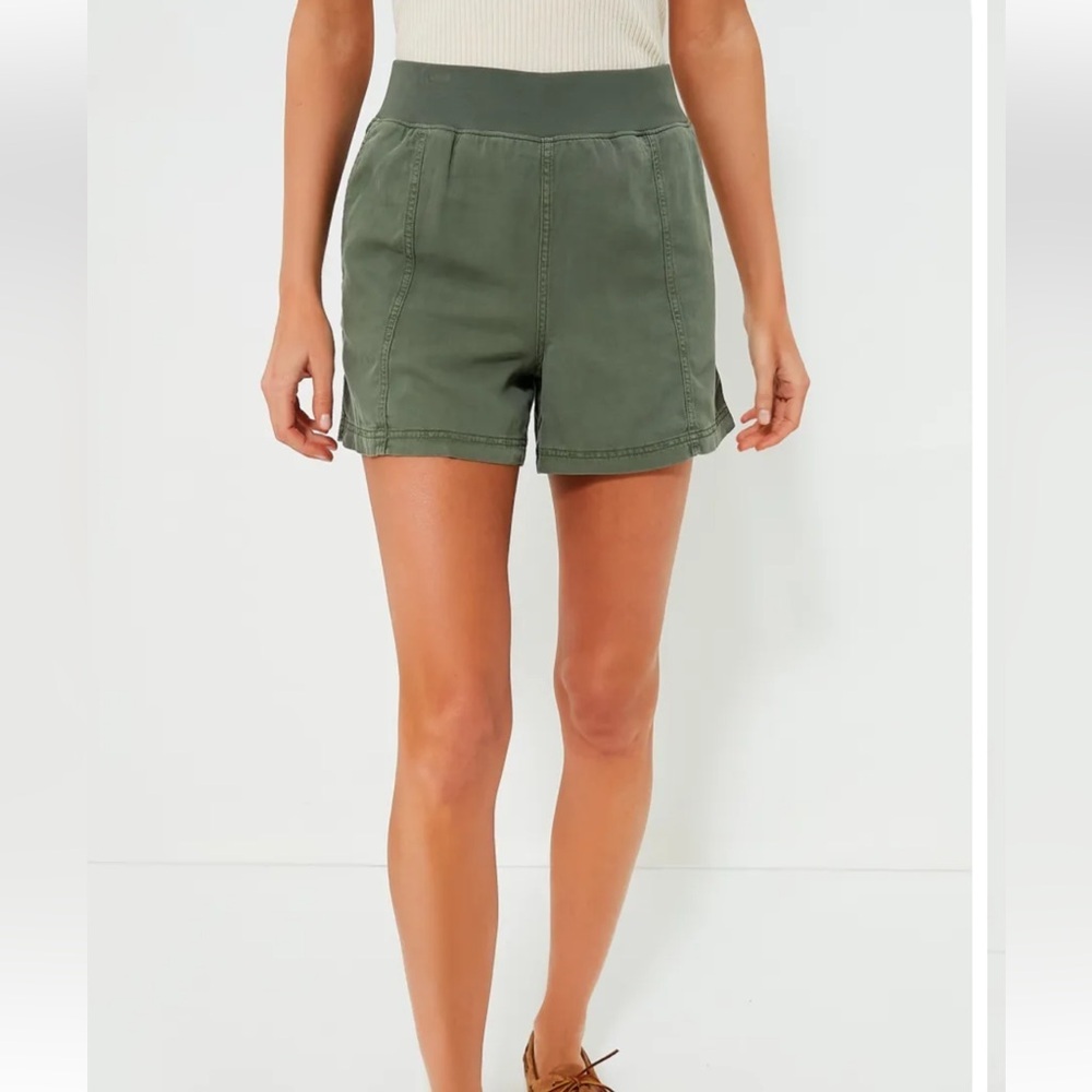 Faherty THYME ARLIE‎ DAY SHORTS Linen Blend Pockets Size Large